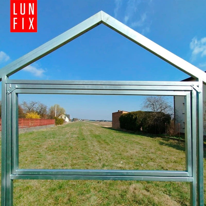 Szklarnia z poliwęglanu 2,8x8m "domek" profil 20x40mm grubość 4mm