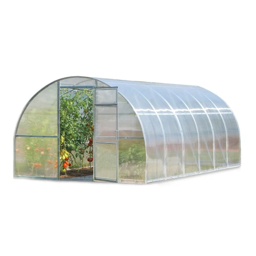 Serre en polycarbonate 3x4 m "tunnel" profilé 20x20 mm épaisseur 6 mm - LUN FIX