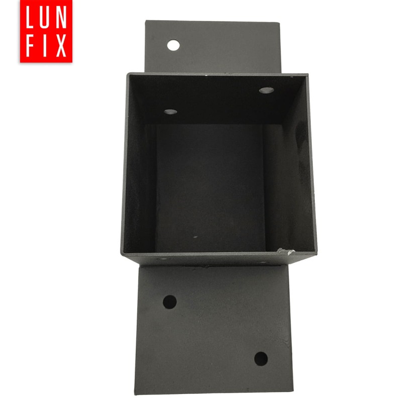 Zestaw łącznik kantówki 9x9cm kształt T z wkrętami 8x40 mm