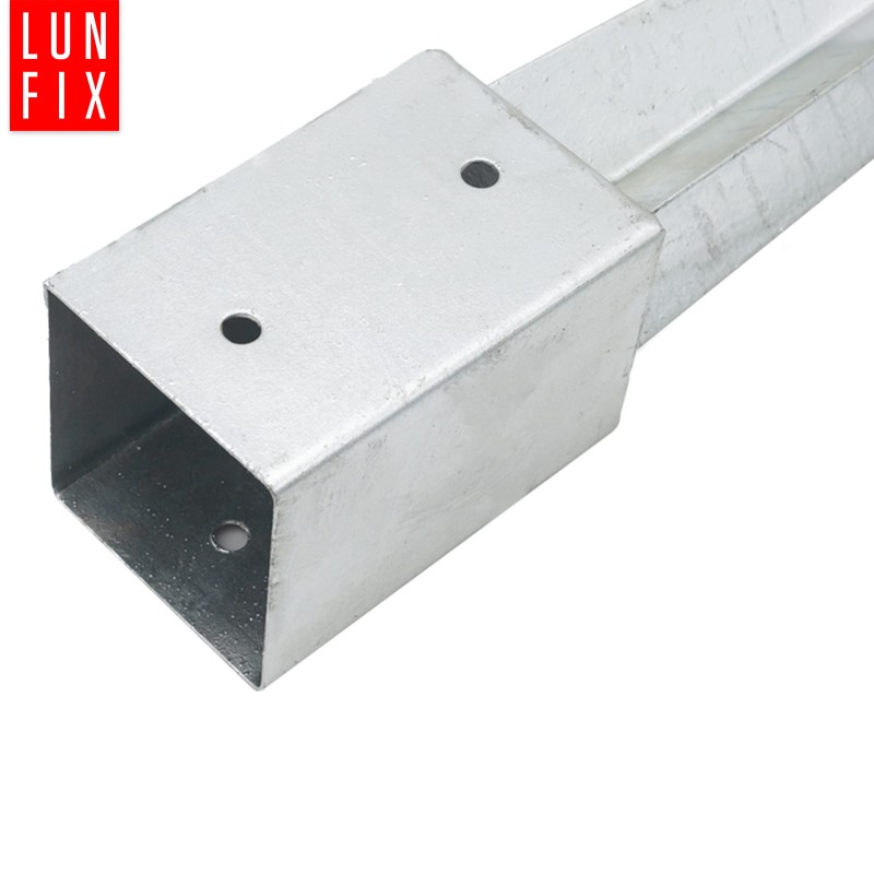 Zestaw podstawa słupa wbijana 12 cm + wkręty