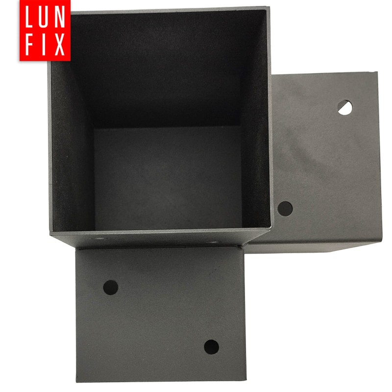 Zestaw łącznik kantówki 12x12cm kształt Y z wkrętami 8x40 mm