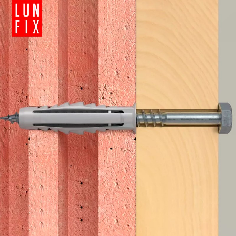 Kołki rozporowe 12x60 mm z wkrętem z łbem sześciokątnym 8x90 mm 50szt.