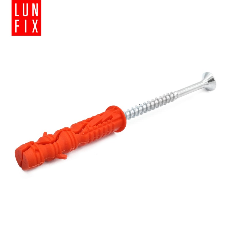Kołki rozporowe 8x40 mm z wkrętem z łbem stożkowym 5x100 mm 100szt.