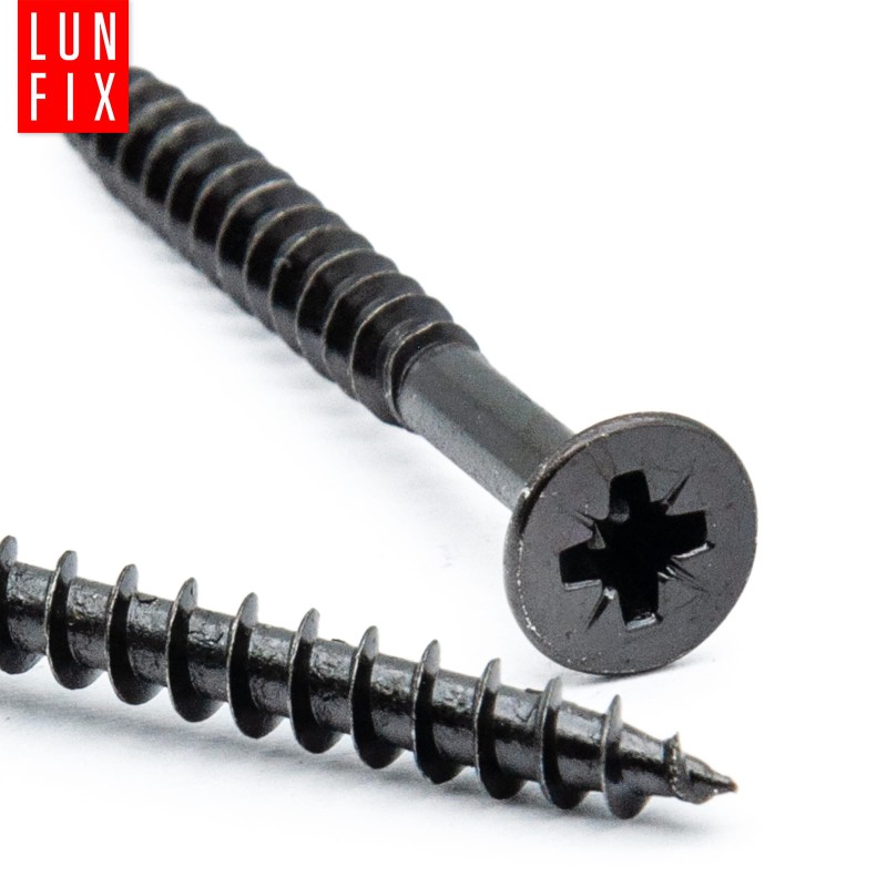 Wkręty uniwersalne 4,5x35 hartowane ocynkowane na czarno 100szt.