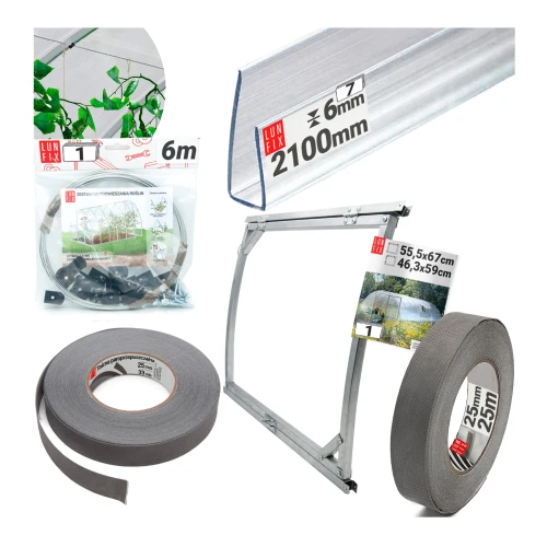 Kit OPTIMA serre tunnel - 6 mm - 4 m - LUN FIX