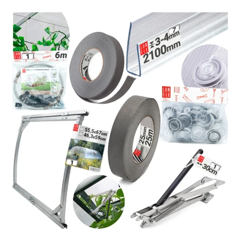 Kit DELUXE serre tunnel 3-4 mm - 4 m - LUN FIX