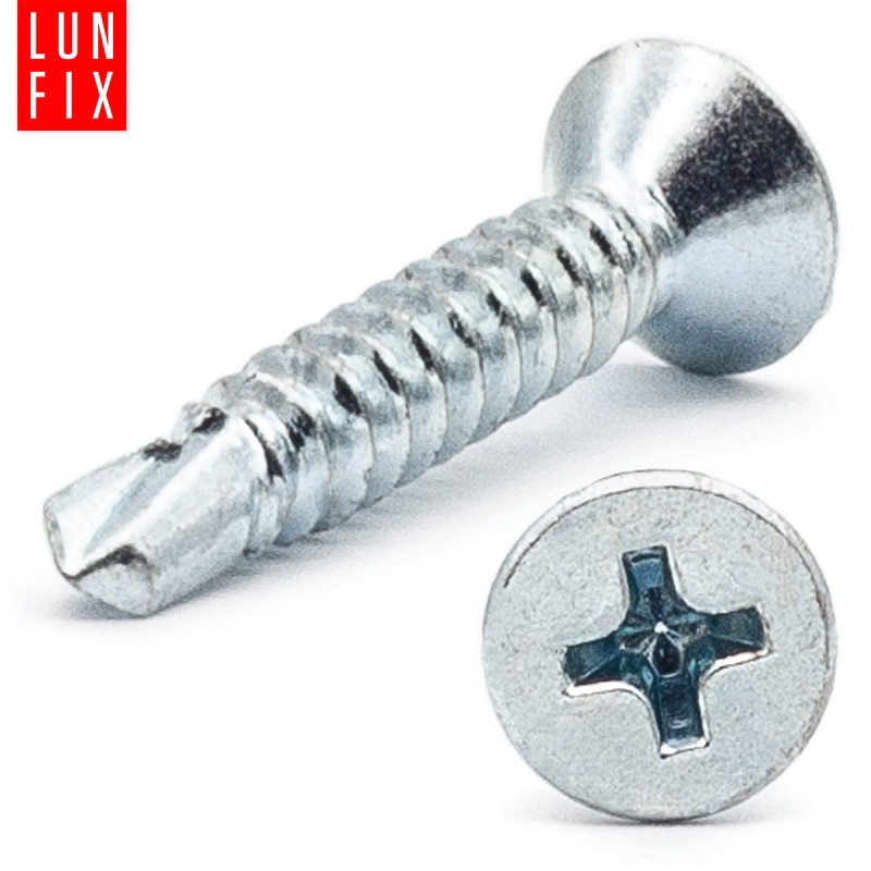 Wkręty samowiercące 4,2x32mm stożkowe ocynkowane DIN7504 500szt.