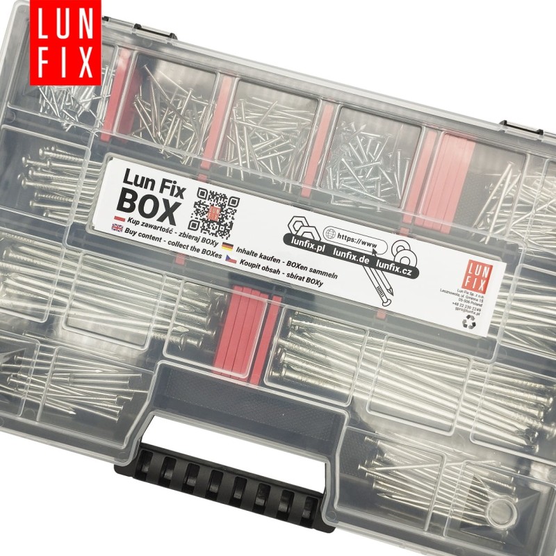 Zestaw gwoździ 340szt. budowlane 1,6x25-4x120 ocynk