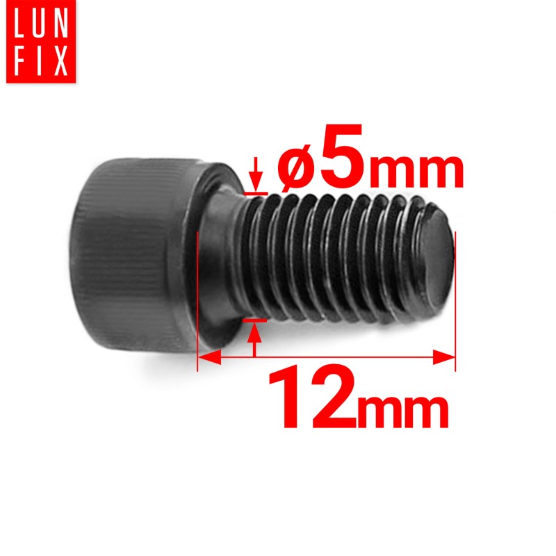 Śruba imbusowa M5 12mm  czarny ocynk DIN 912 kl 8.8 1kg