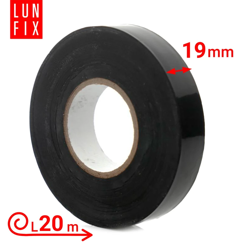 Taśma izolacyjna PVC czarna 19mm 20m 1szt.