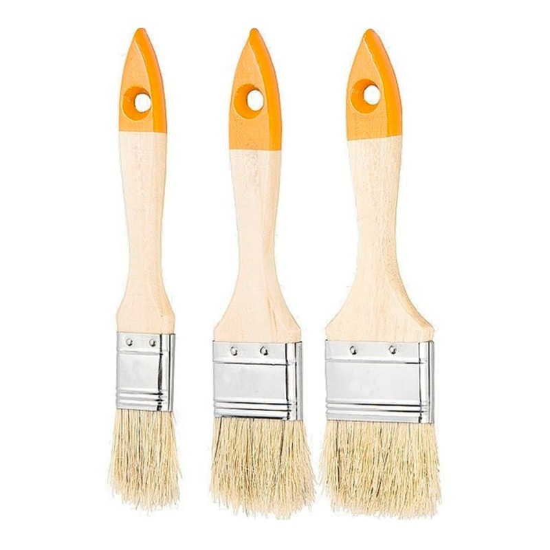 Pędzle zestaw 3szt. (płaskie 1/2" 3/4" 1")