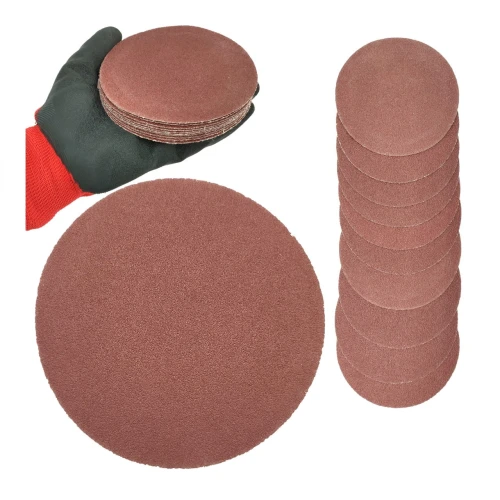 Disque abrasif auto-agrippant P80 125 mm auto-agrippant 10 pièces - LUN FIX