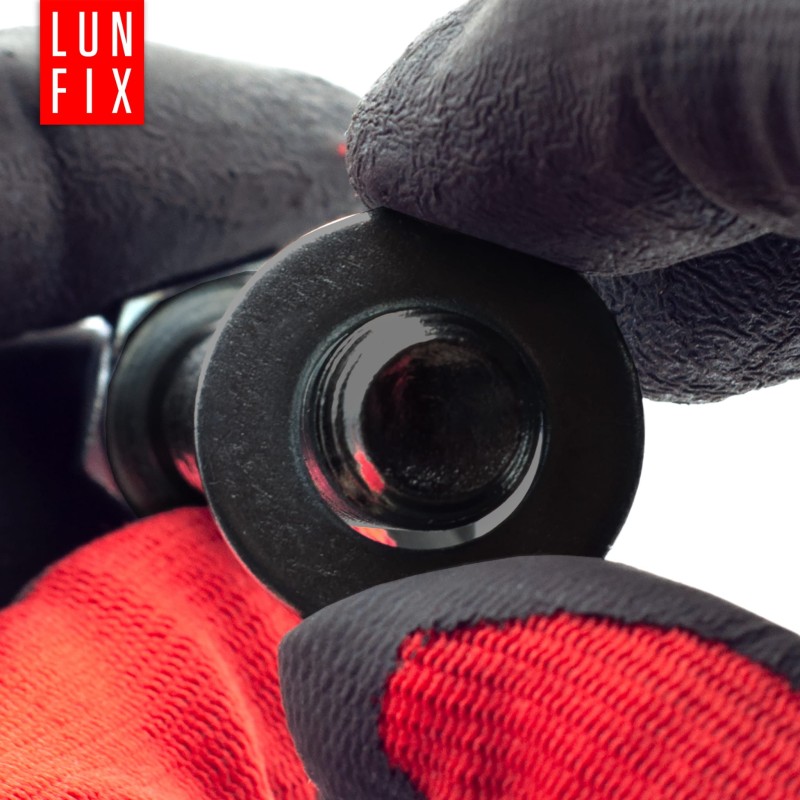Podkładka okrągła M12 czarny ocynk DIN125 1kg