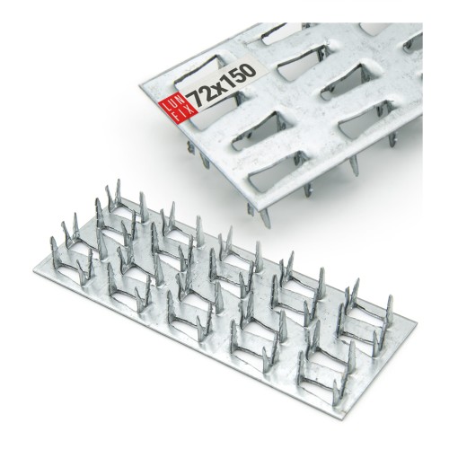 Plaque à griffes 72x150 galvanisée 1 pièce - LUN FIX