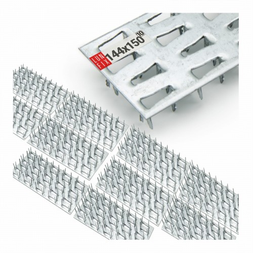 Plaque à griffes 144x150 galvanisée 10 pièces - LUN FIX