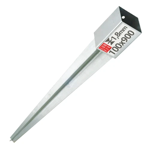 Pied de poteau 100x100x1,8 mm h900 mm PSG5 1 pièce - LUN FIX