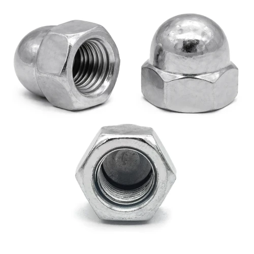 Écrou borgne DIN 1587 M3 A2 acier inoxydable 1000 pièces - LUN FIX