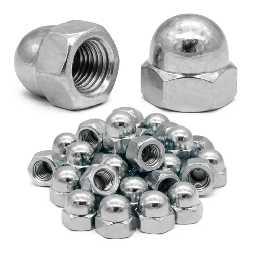 Écrou borgne DIN 1587 M10 A2 acier inoxydable 20 pièces - LUN FIX