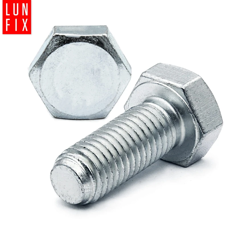 Śruba sześciokątna M6x10 mm DIN 933 klasa 8.8 ocynkowana 1kg