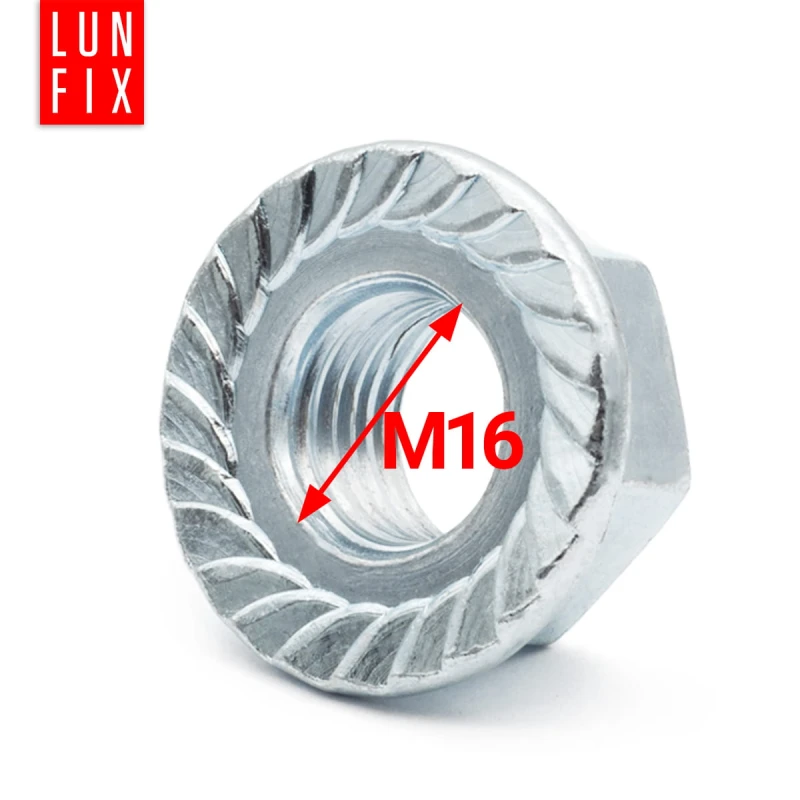 Nakrętka kołnierzowa nierdzewna M16 DIN 6923 stal A2 20szt.