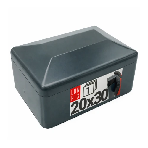 Capuchon de poteau 20x30 mm gris graphite 1 pièce - LUN FIX