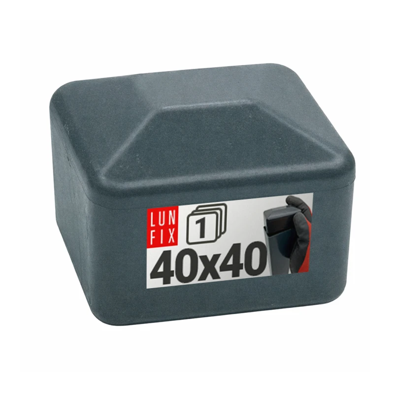 Nasadka zewnętrzna na słupek kwadratowy 40x40 mm, grafitowa – 1 szt.
