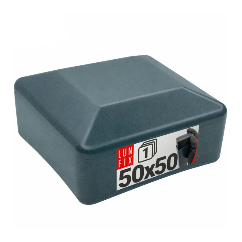Nasadka zewnętrzna na słupek kwadratowy 50x50 mm, grafitowa – 1 szt.