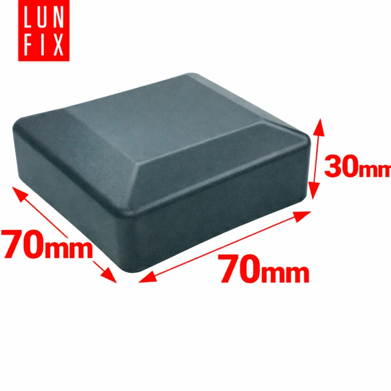 Nasadka zewnętrzna na słupek kwadratowy 70x70 mm, grafitowa – 1 szt.