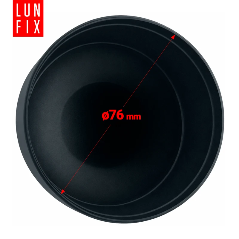 Nasadka zewnętrzna na słupek okrągły Ø76 mm, grafitowa – 10 szt.