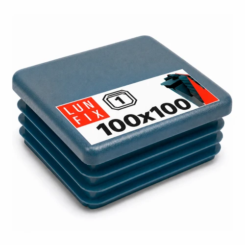Capuchon de poteau 100x100 mm gris graphite 1 pièce - LUN FIX
