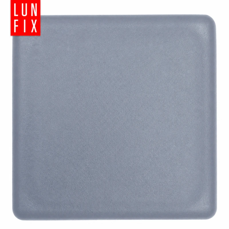 Zaślepka kwadratowa grafit 20x20 mm do słupka ogrodzeniowego 100 szt. - Zatyczki do słupków, korki, wkładki