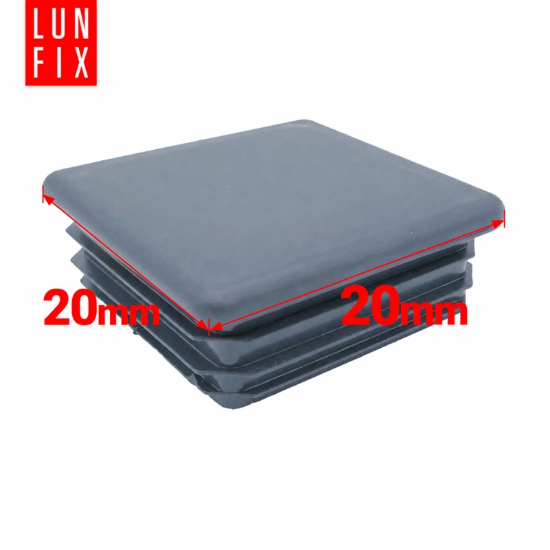 Zaślepka kwadratowa grafit 20x20 mm do słupka ogrodzeniowego 1 szt. - Zatyczki do słupków, korki, wkładki