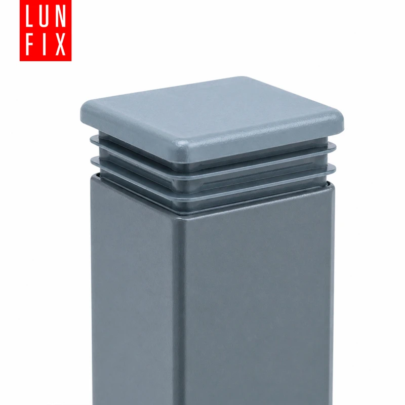 Zaślepka kwadratowa grafit 20x20 mm do słupka ogrodzeniowego 1 szt. - Zatyczki do słupków, korki, wkładki