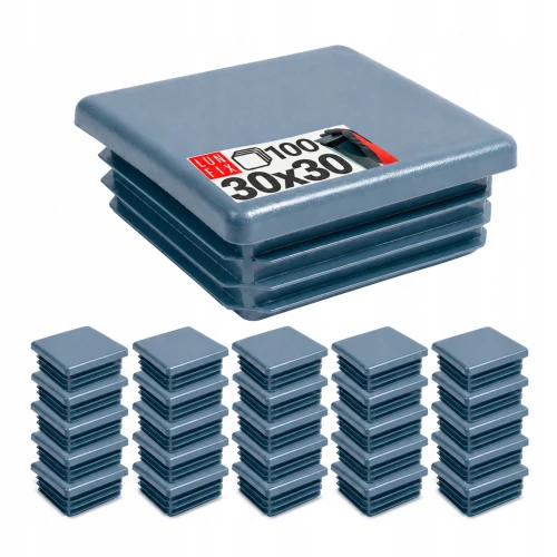 Capuchon de poteau 30x30 mm gris graphite 100 pièces - LUN FIX