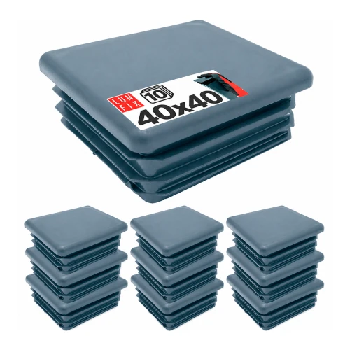 Capuchon de poteau 40x40 mm gris graphite 10 pièces - LUN FIX