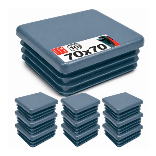 Capuchon de poteau 70x70 mm gris graphite 10 pièces - LUN FIX