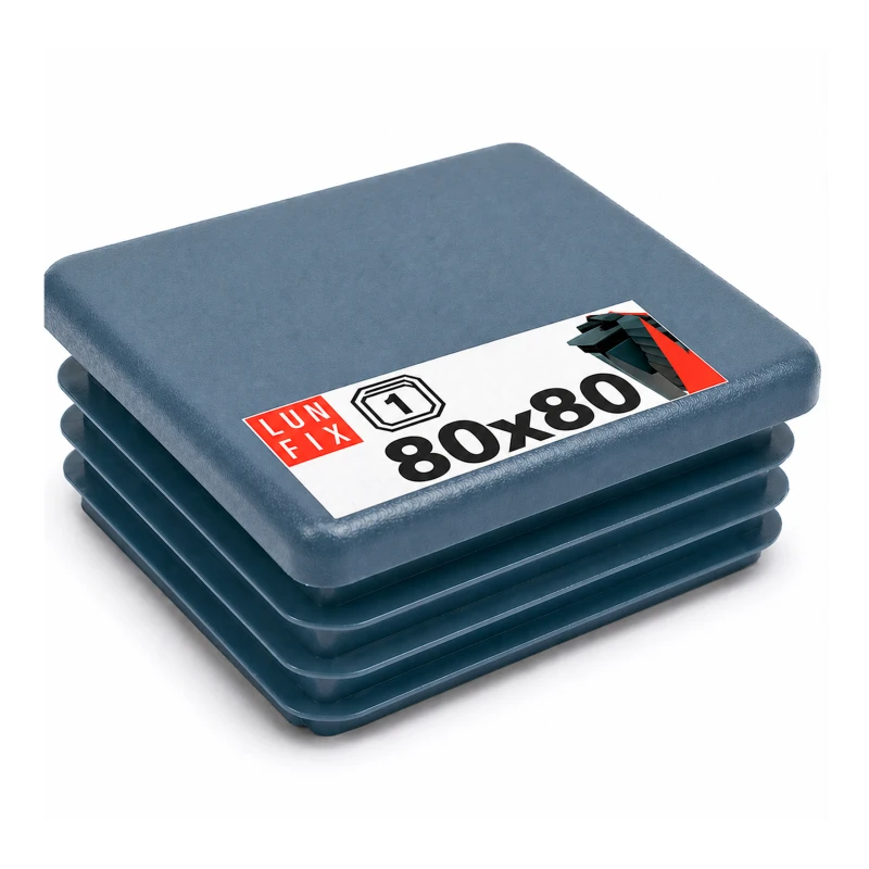 Zaślepka kwadratowa grafit 80x80 mm do słupka ogrodzeniowego 1 szt. - Zatyczki do słupków, korki, wkładki