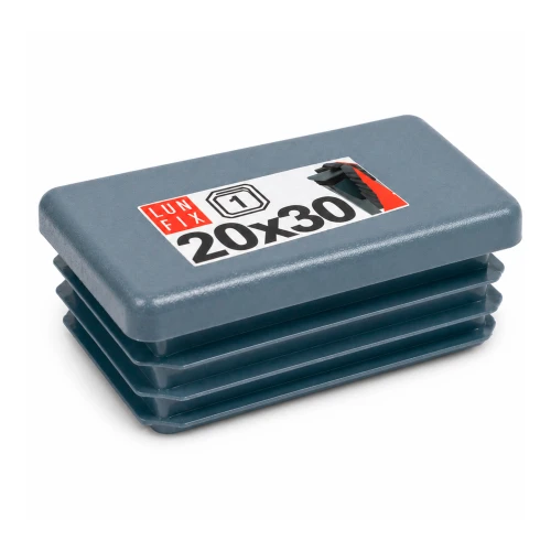 Capuchon de poteau 20x30 mm gris graphite 1 pièce - LUN FIX