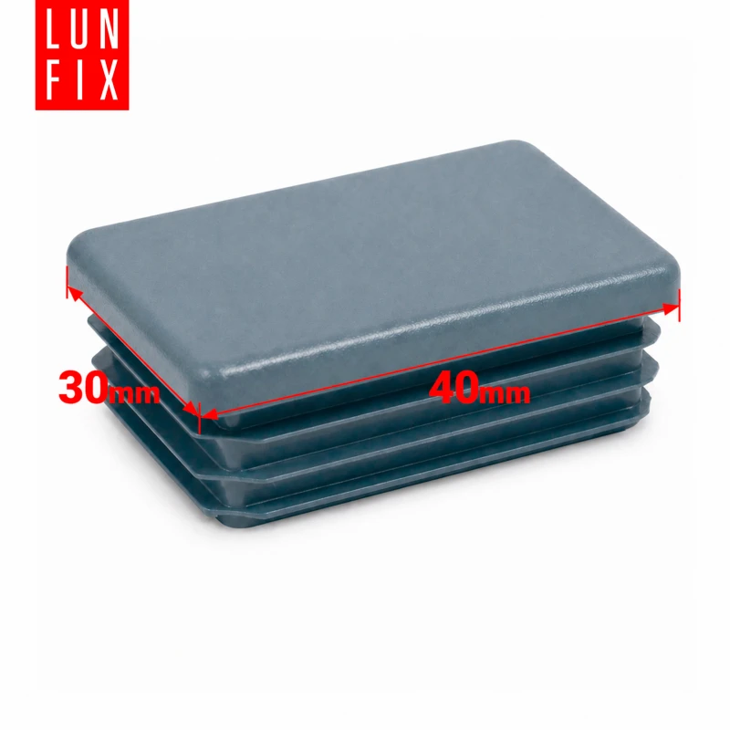 Zaślepka prostokątna grafit 30x40 mm do słupka ogrodzeniowego 1 szt. - Zatyczki do słupków, korki, wkładki