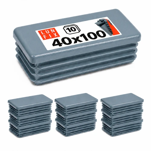 Capuchon de poteau 40x100 mm gris graphite 10 pièces - LUN FIX