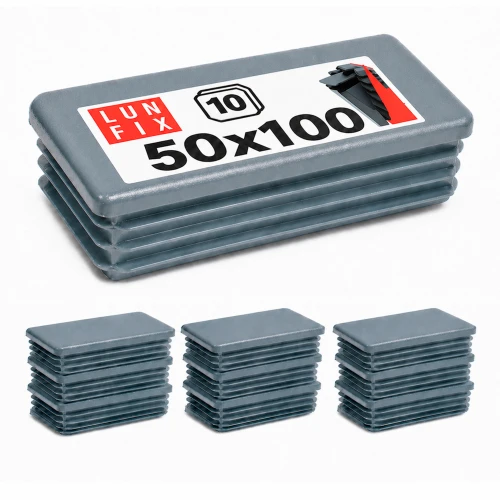 Capuchon de poteau 50x100 mm gris graphite 10 pièces - LUN FIX