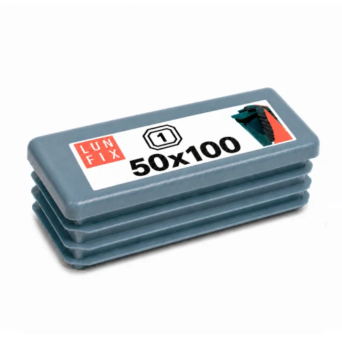 Capuchon de poteau 50x100 mm gris graphite 1 pièce - LUN FIX