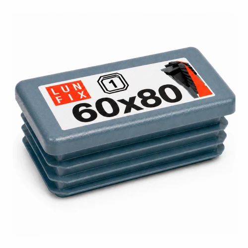 Capuchon de poteau 60x80 mm gris graphite 1 pièce - LUN FIX