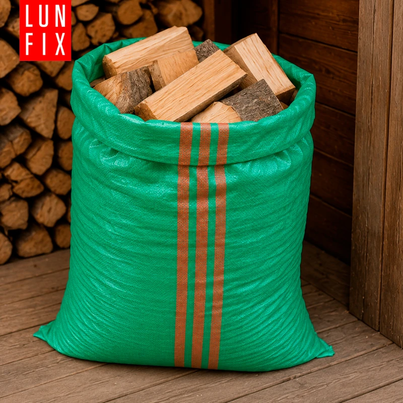 Worek na gruz 50 x 85 cm 52 g 61 g/m² zielony 1 szt. - worek polipropylenowy, na piasek, zboże, odpady budowlane