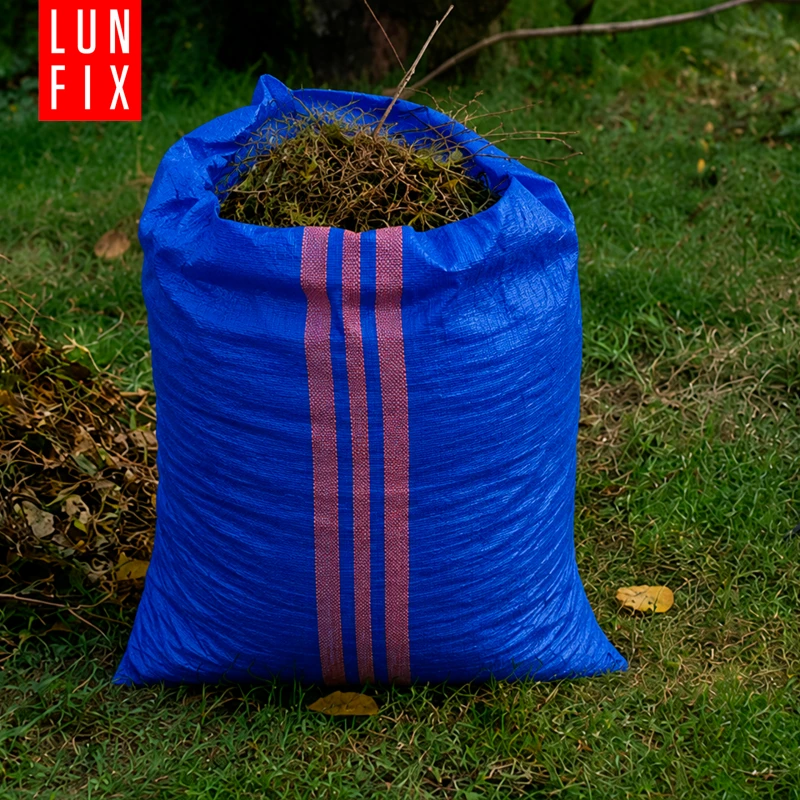 Worek na gruz 65 x 105 cm 80 g 59 g/m² niebieski 1000 szt. - worek polipropylenowy, na piasek, zboże, odpady budowlane