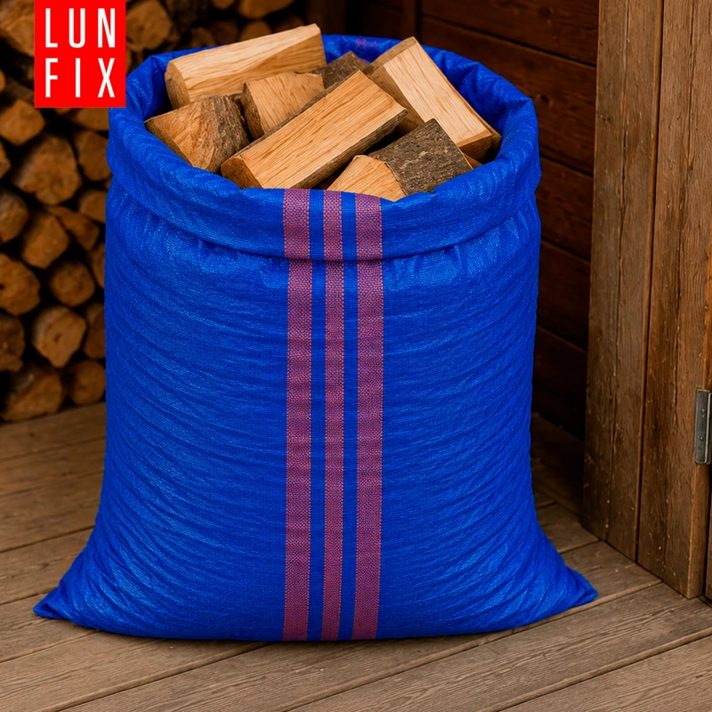 Worek na gruz 65 x 105 cm 80 g 59 g/m² niebieski 100 szt. - worek polipropylenowy, na piasek, zboże, odpady budowlane