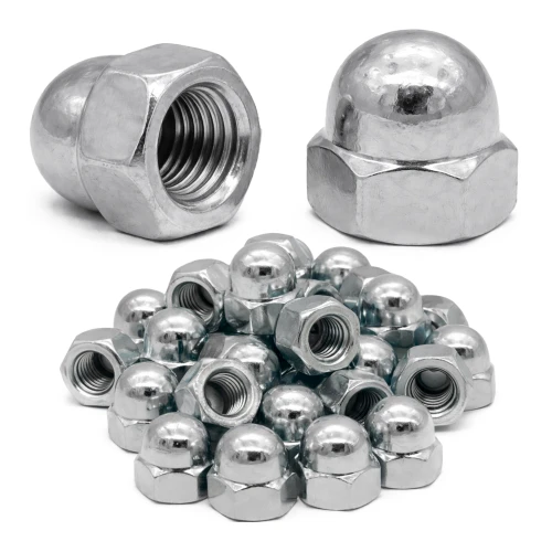 Écrou borgne DIN 1587 M12 A2 acier inoxydable 20 pièces - LUN FIX