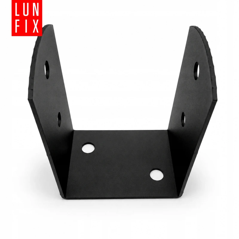 Podstawa słupa typu U 100x70x120x2,5 mm czarna PSOL – 1 szt.