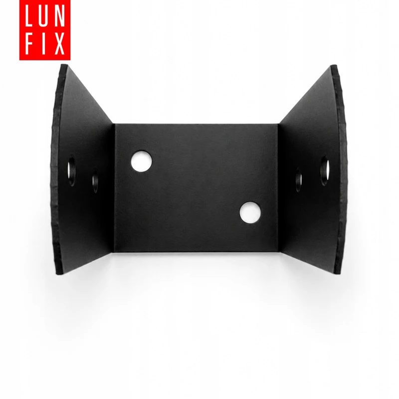 Podstawa słupa typu U 90x70x120x2,5 mm czarna PSOL – 1 szt.