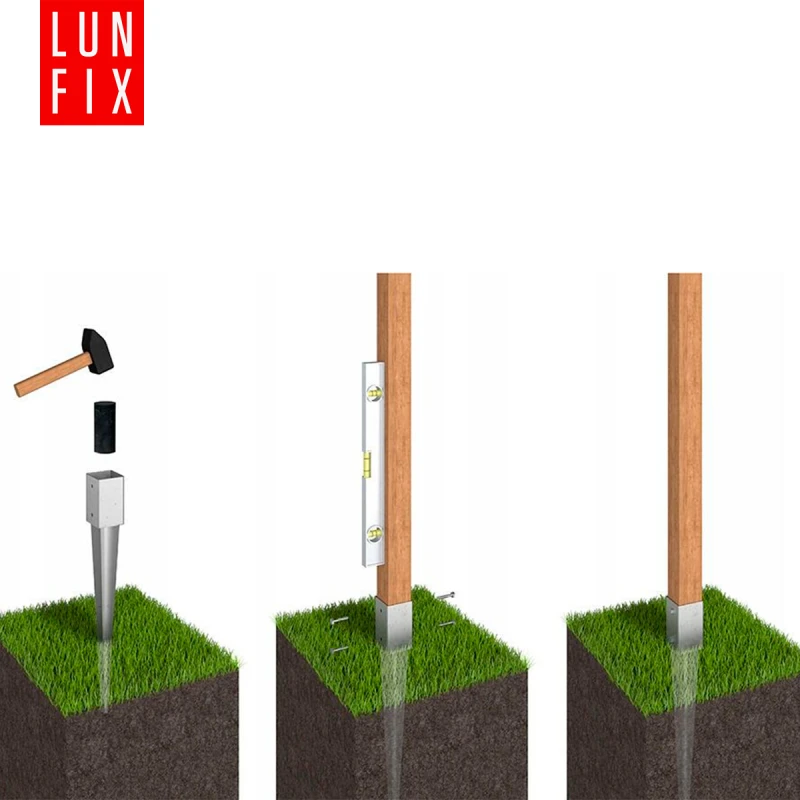 Podstawa słupa wbijana okrągła 120 mm – 1 szt.
